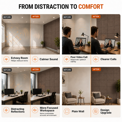 Felt PET Acoustic Panel | Office & Home Acoustics | Coorg