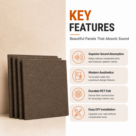 Felt PET Acoustic Panel | Office & Home Acoustics | Coorg