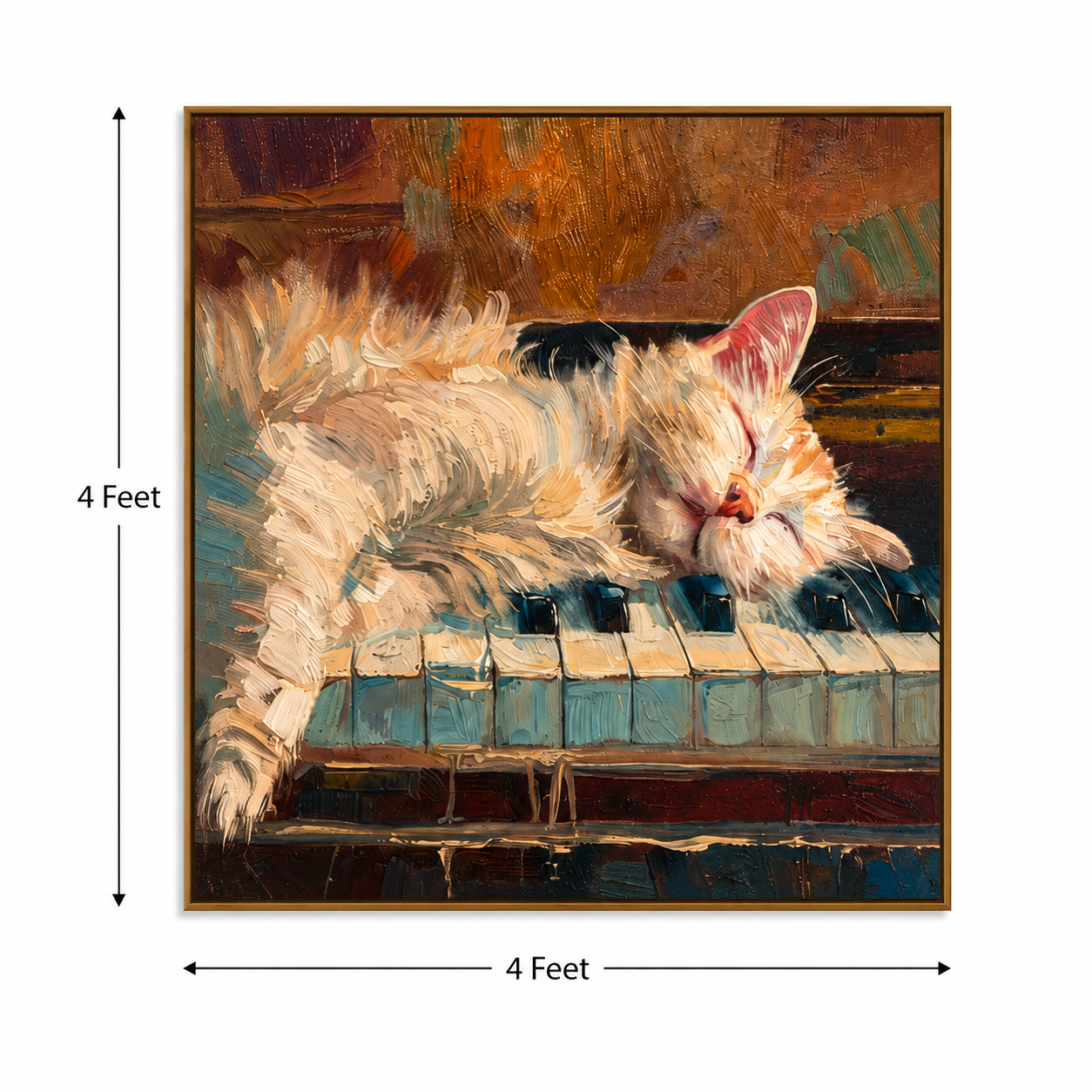 Midnight Melody – Printed Canvas Felt Acoustic Panel (4 X 4)