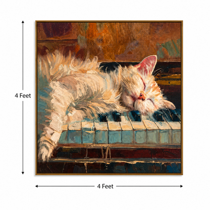Midnight Melody – Printed Canvas Felt Acoustic Panel (4 X 4)
