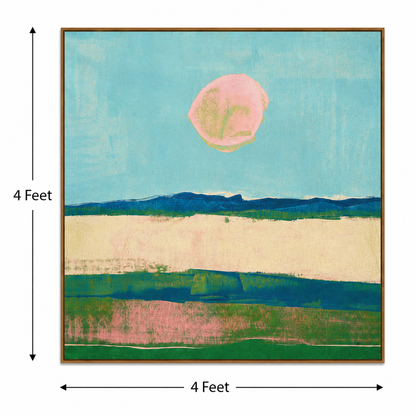 Pastel Horizon – Printed Canvas Felt Acoustic Panel (4 X 4)