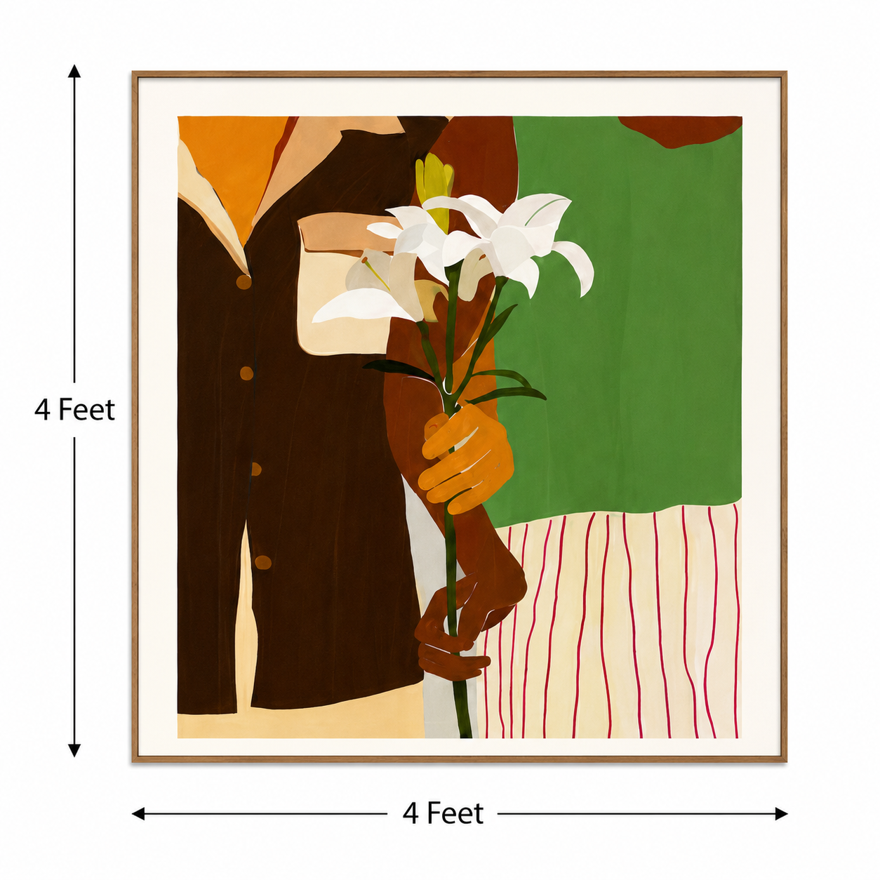 Silent Offering – Printed Canvas Felt Acoustic Panel (4 X 4)