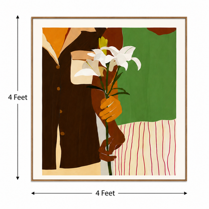 Silent Offering – Printed Canvas Felt Acoustic Panel (4 X 4)