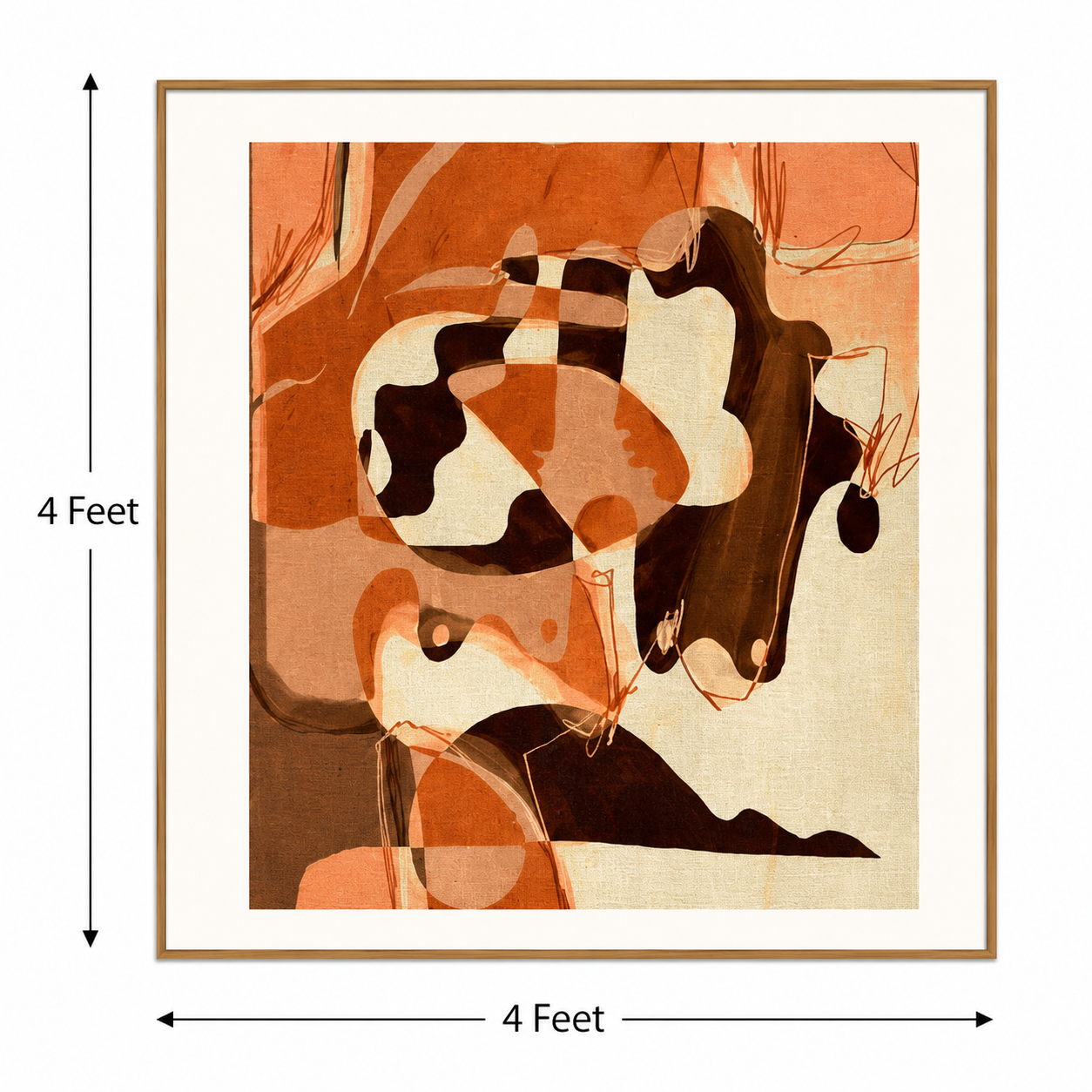 Earthform Reverie – Printed Canvas Felt Acoustic Panel (4 x 4)