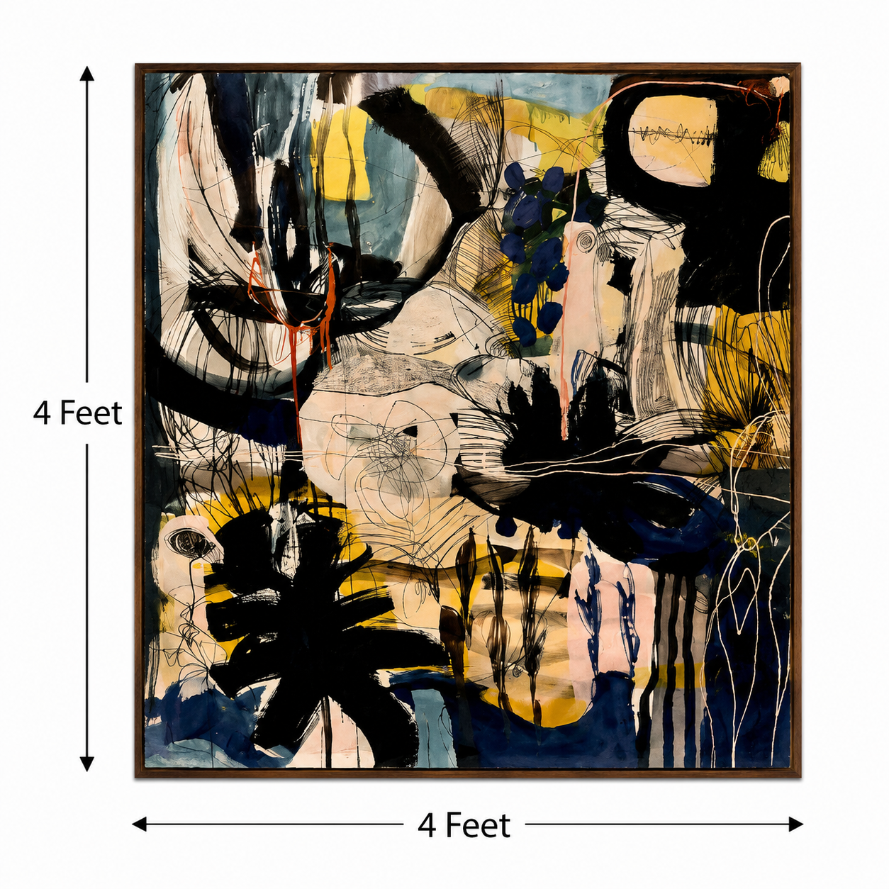 Midnight Symphony – Printed Canvas Felt Acoustic Panel (4 x 4)