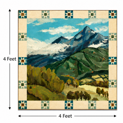 Summit Serenity – Printed Canvas Felt Acoustic Panel (4 x 4)