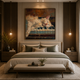 Midnight Melody – Printed Canvas Felt Acoustic Panel (4 X 4)