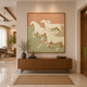 Ivory Gallop – Printed Canvas Felt Acoustic Panel (4 X 4)