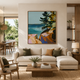 Cliffside Serenity – Printed Canvas Felt Acoustic Panel