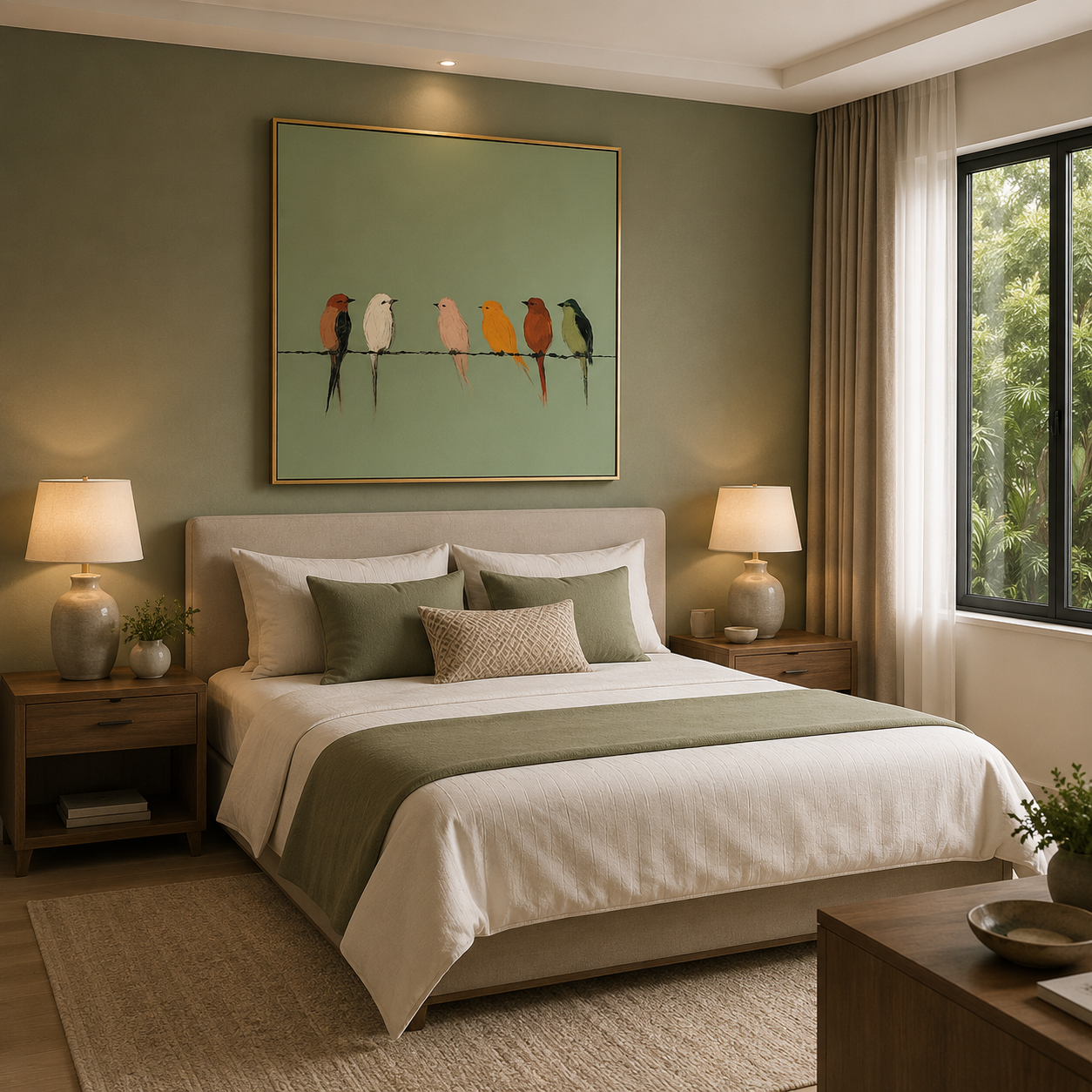 Harmony Perch – Printed Canvas Felt Acoustic Panel (4 X 4)
