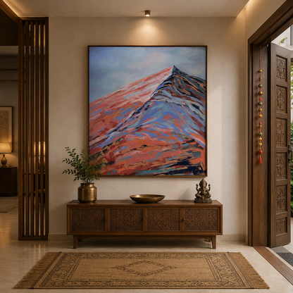 Summit Blaze – Printed Canvas Felt Acoustic Panel (4 X 4)