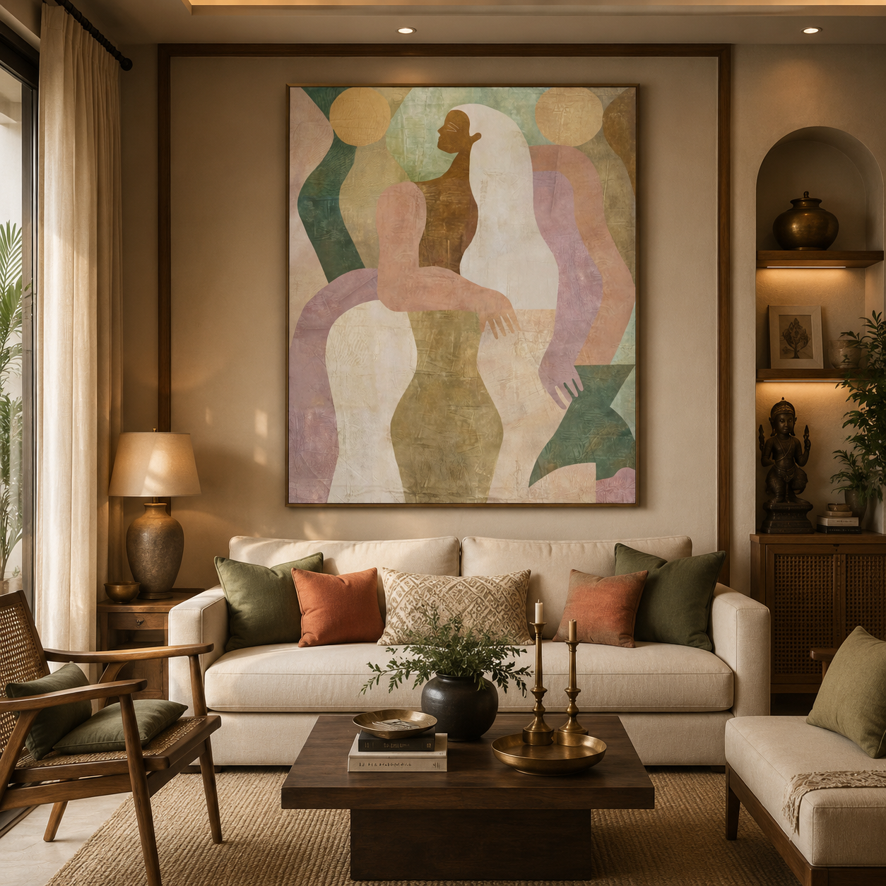 Harmony Within – Printed Canvas Felt Acoustic Panel (4 X 3)