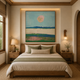 Pastel Horizon – Printed Canvas Felt Acoustic Panel (4 X 4)