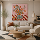 Citrus Bloom – Printed Canvas Felt Acoustic Panel (4 X 4)
