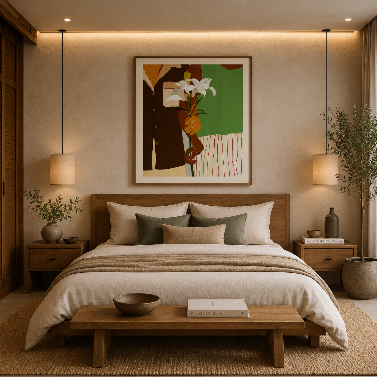 Silent Offering – Printed Canvas Felt Acoustic Panel (4 X 4)