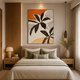Sunset Palm Silhouette – Printed Canvas Felt Acoustic Panel (4 X 3)