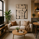 MonoForm – Abstract Designer Canvas Felt Acoustic Panel (4 X 3)