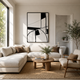 Monochrome Motion – Printed Canvas Felt Acoustic Panel (4 X 3)
