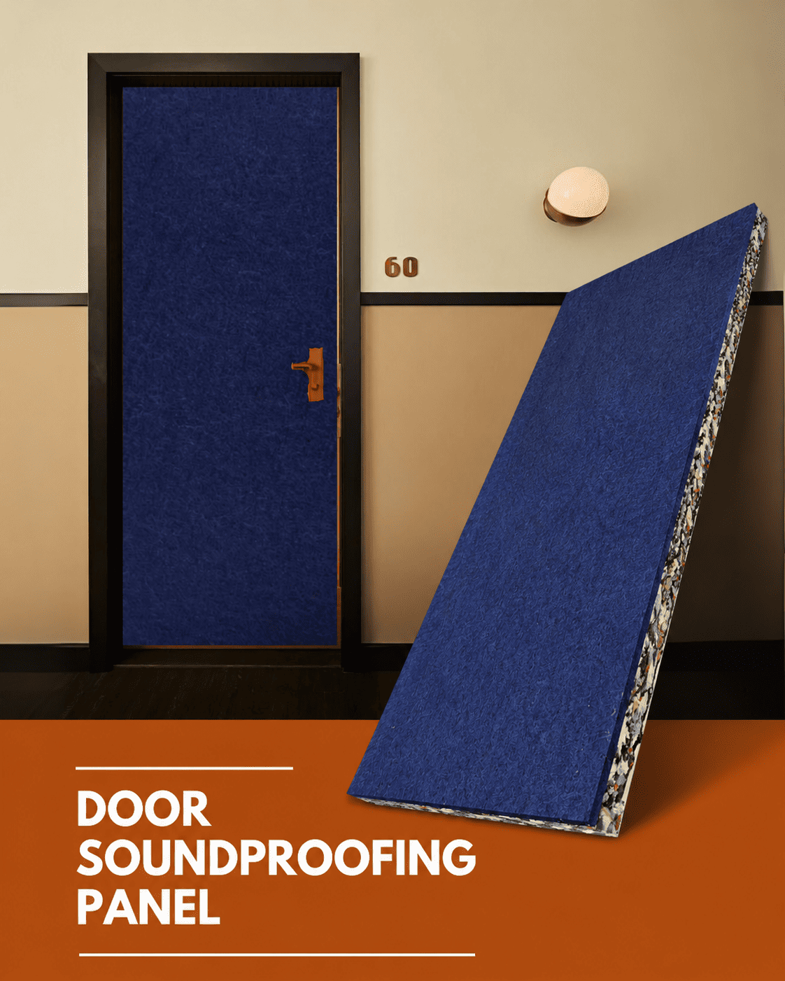 Door Soundproof Tiles | Night Blue
