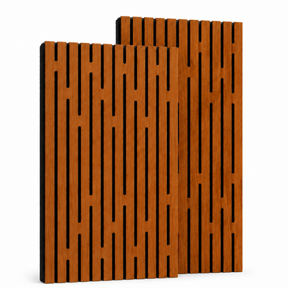 SoundaXe® Fluted Wooden Acoustic Panel, 4x2 Feet, 18mm | Cherry