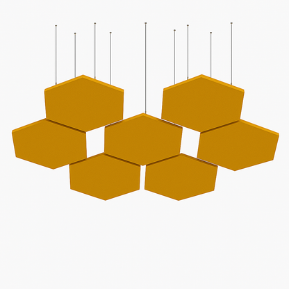 Acoustic Ceiling Clouds, Hexagon, 8 pcs