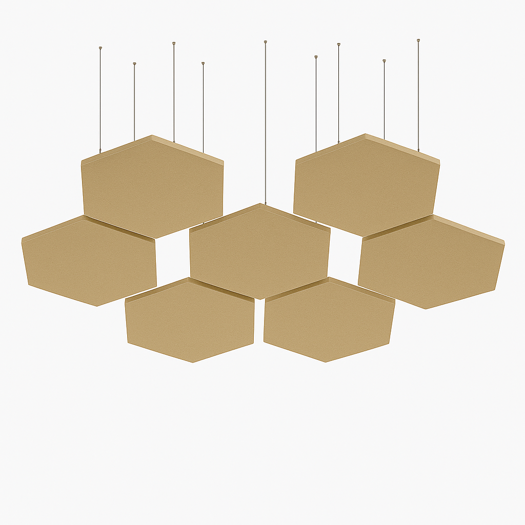 Acoustic Ceiling Clouds, Hexagon, 8 pcs
