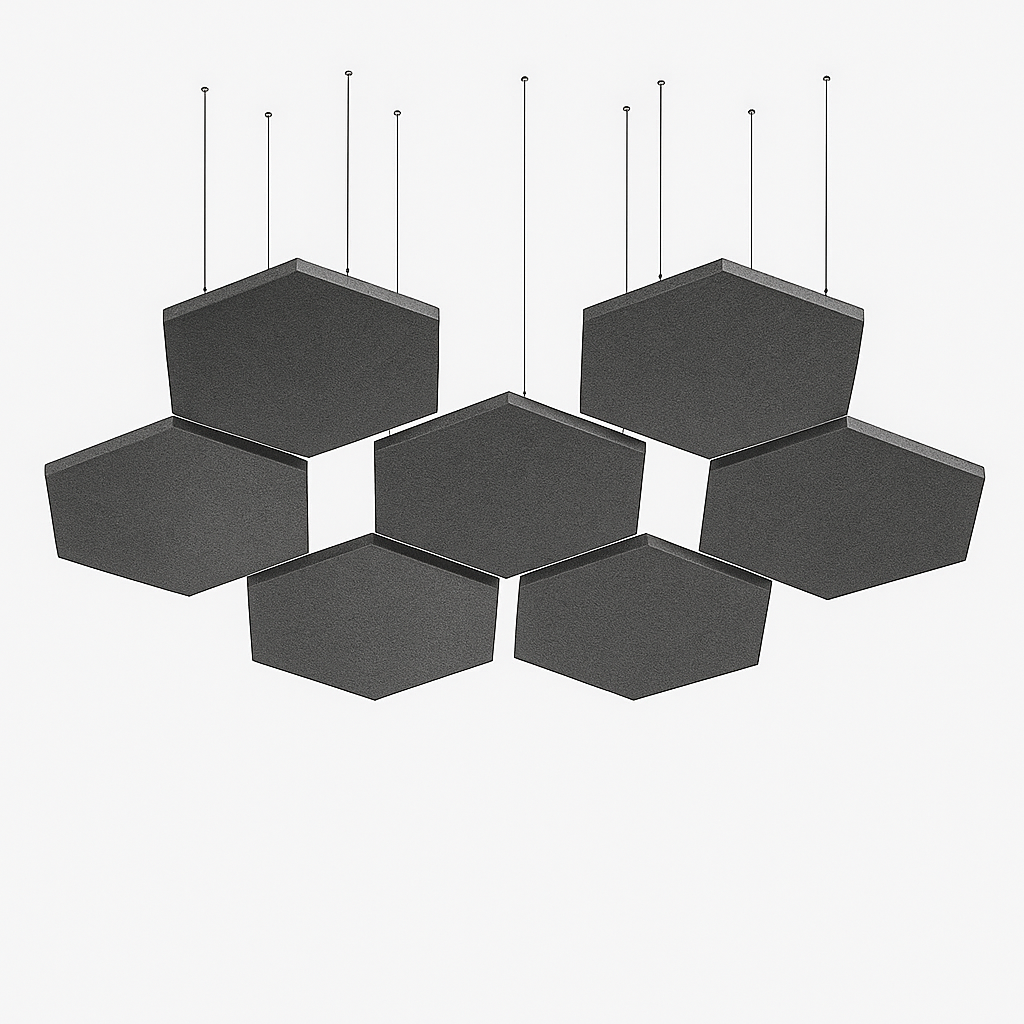 Acoustic Ceiling Clouds, Hexagon, 8 pcs