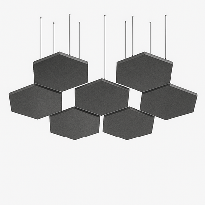 Acoustic Ceiling Clouds, Hexagon, 8 pcs