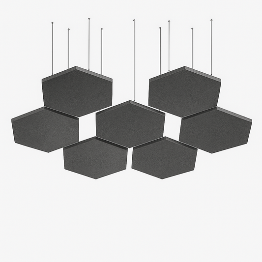 Acoustic Ceiling Clouds, Hexagon, 8 pcs