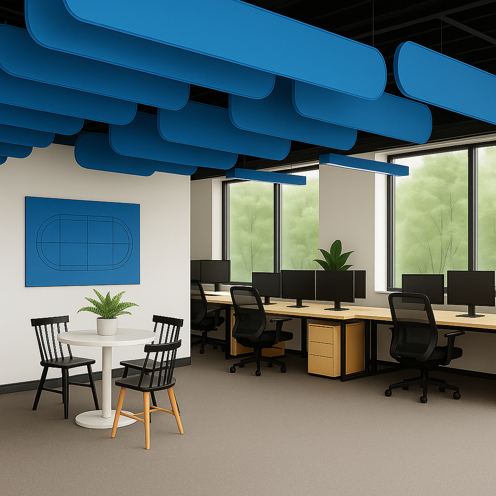 Acoustic Ceiling Baffles, Velora, 8 pcs