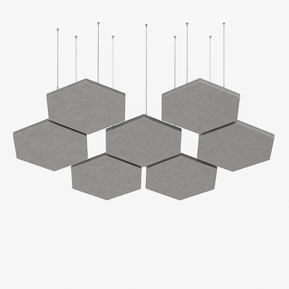 Acoustic Ceiling Clouds, Hexagon, 8 pcs