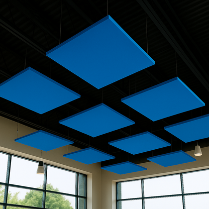 Acoustic Ceiling Clouds, Square, 8 pcs