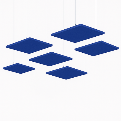 Acoustic Ceiling Clouds, Square, 8 pcs