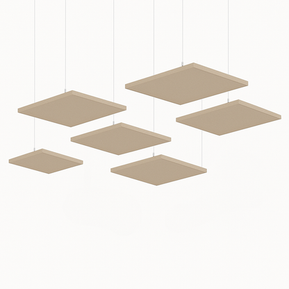 Acoustic Ceiling Clouds, Square, 8 pcs