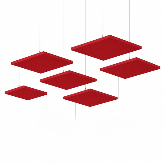 Acoustic Ceiling Clouds, Square, 8 pcs