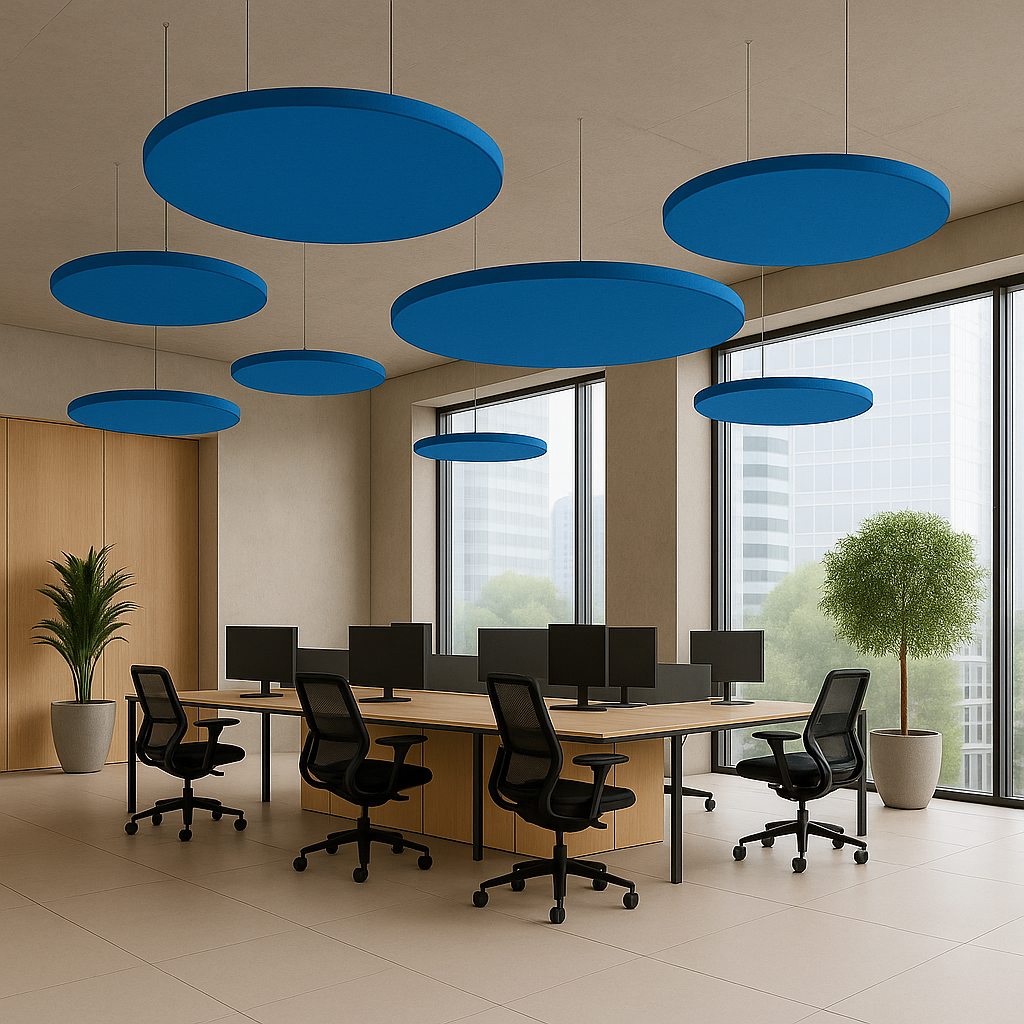 Acoustic Ceiling Clouds, Circle, 8 pcs