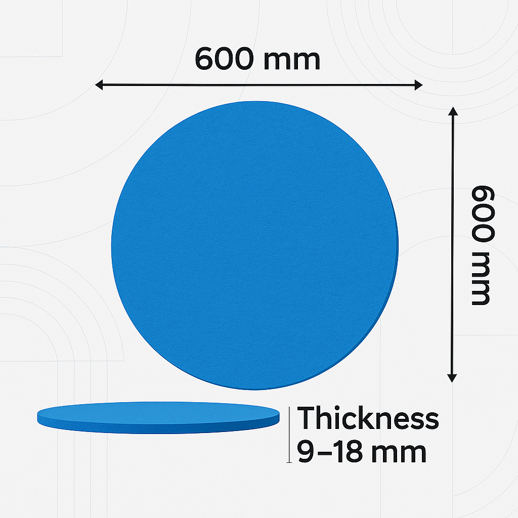 Acoustic Ceiling Clouds, Circle, 8 pcs