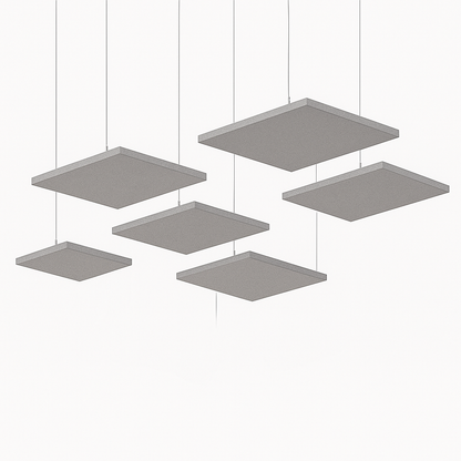 Acoustic Ceiling Clouds, Square, 8 pcs