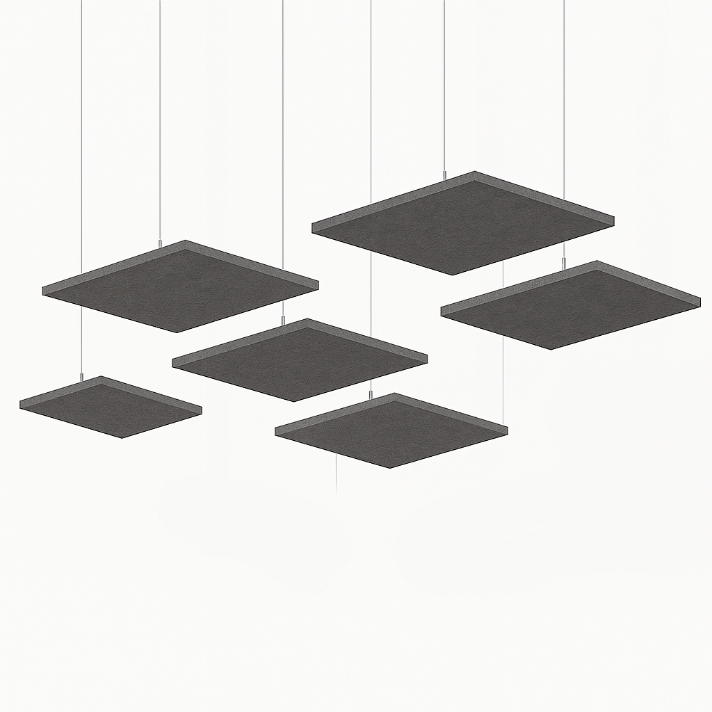 Acoustic Ceiling Clouds, Square, 8 pcs