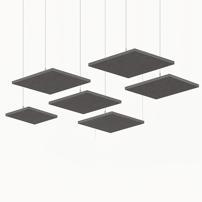 Acoustic Ceiling Clouds, Square, 8 pcs