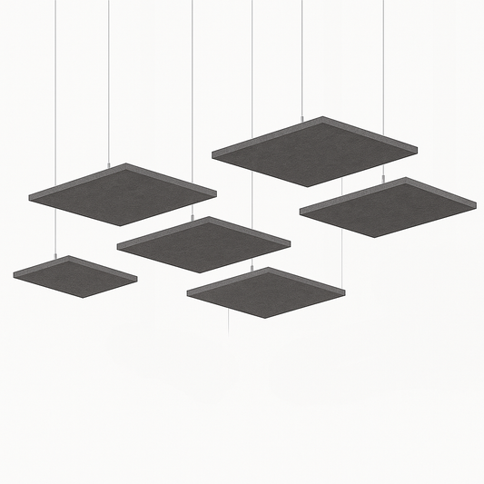 Acoustic Ceiling Clouds, Square, 8 pcs