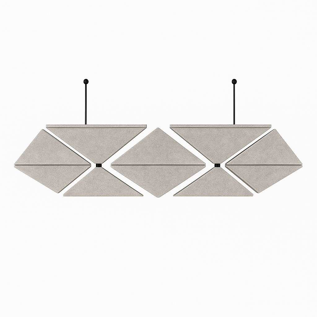 Acoustic Ceiling Clouds, Triangle, 8 pcs