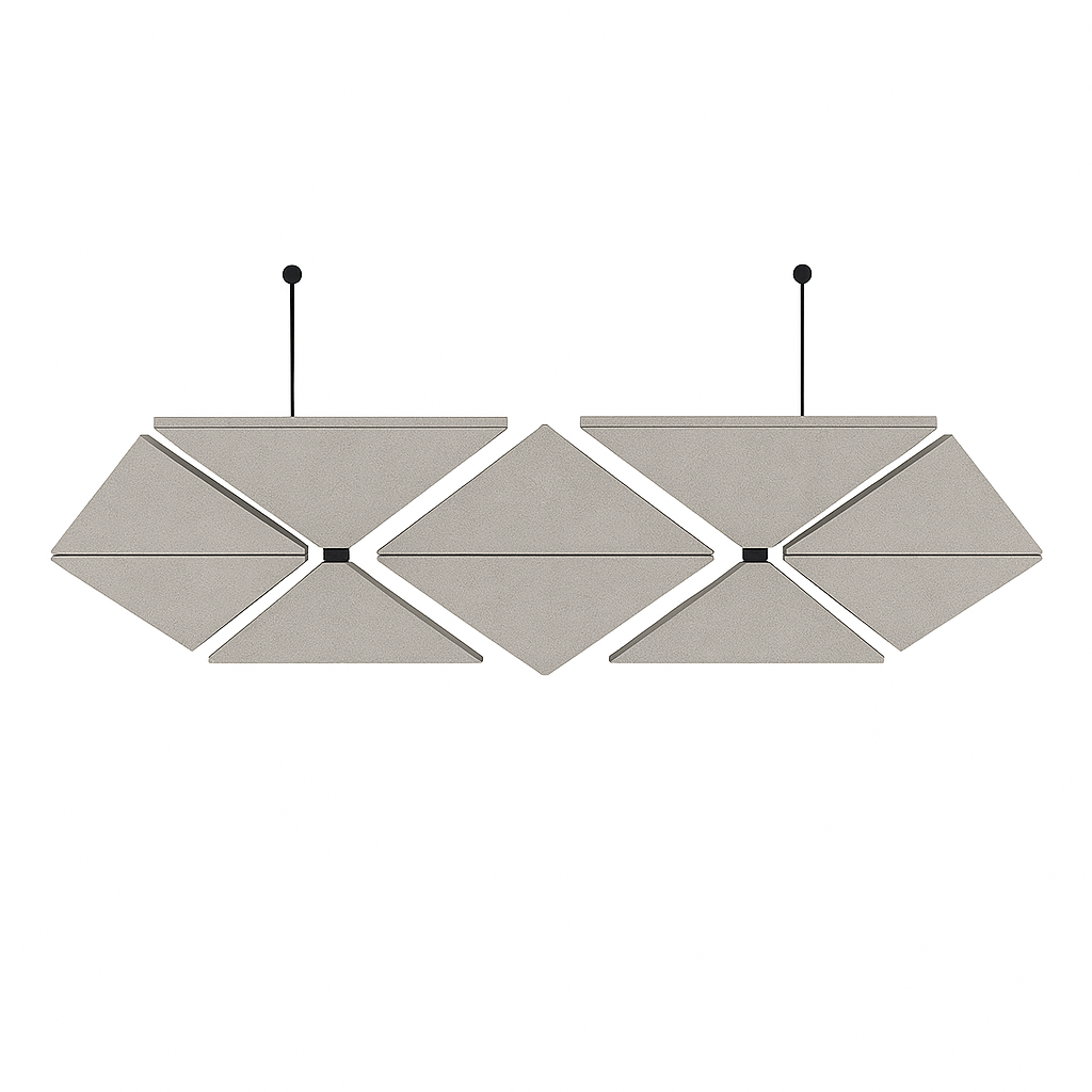 Acoustic Ceiling Clouds, Triangle, 8 pcs
