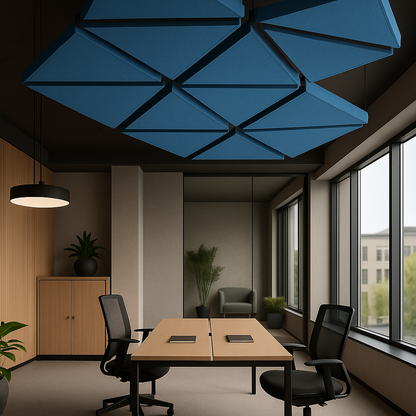 Acoustic Ceiling Clouds, Triangle, 8 pcs