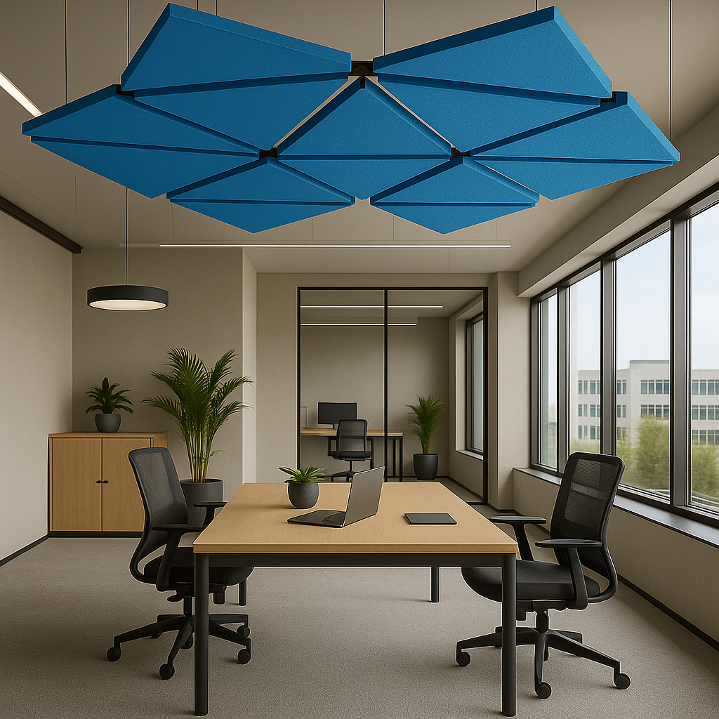 Acoustic Ceiling Clouds, Triangle, 8 pcs