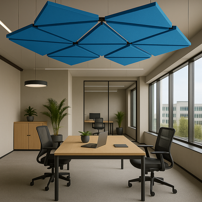 Acoustic Ceiling Clouds, Triangle, 8 pcs