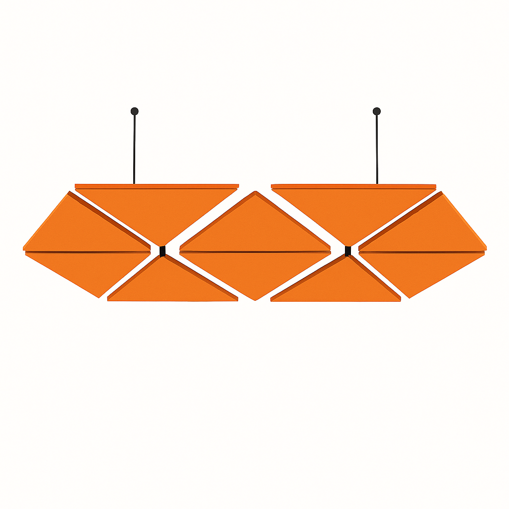 Acoustic Ceiling Clouds, Triangle, 8 pcs