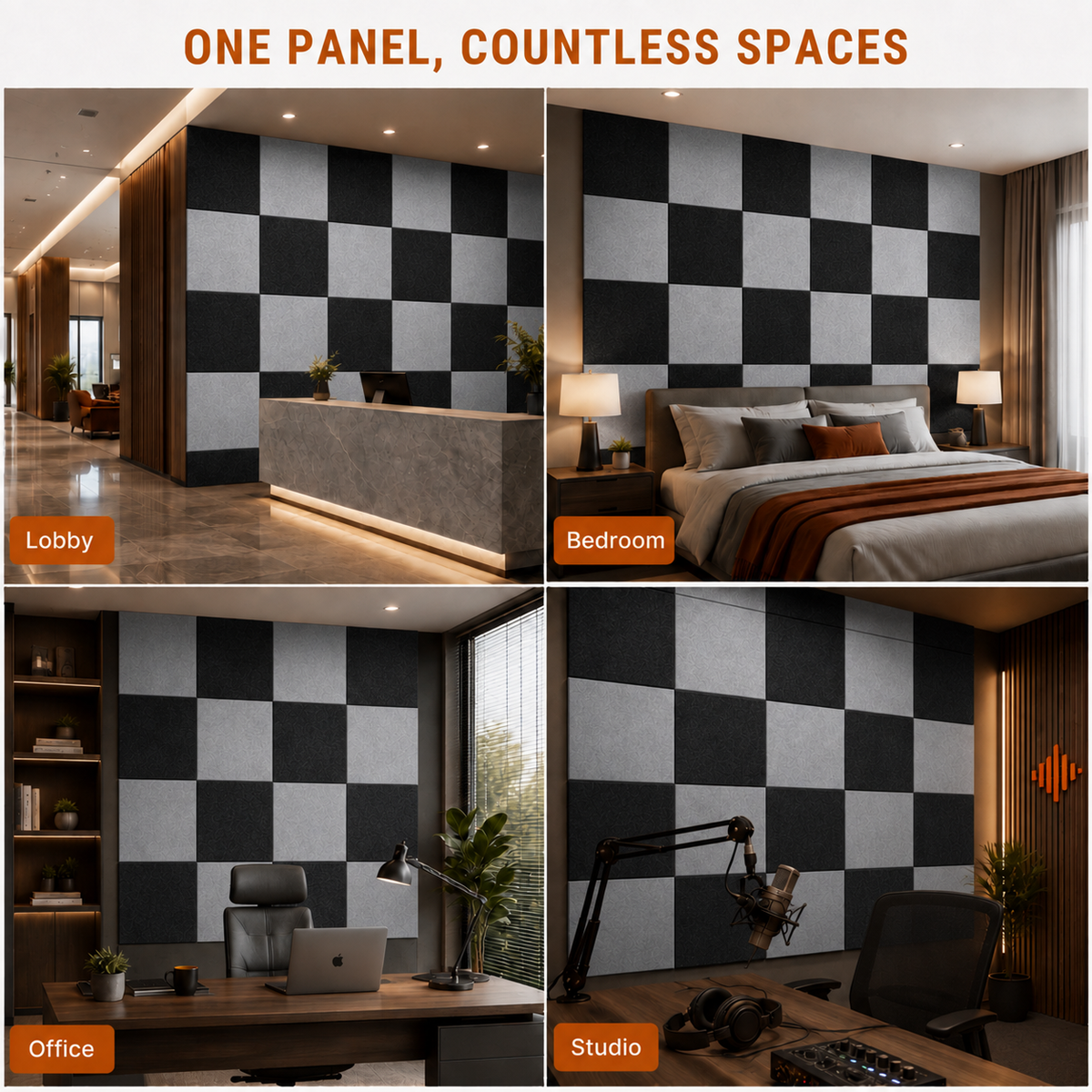 Felt PET Acoustic Panel | Office & Home Acoustics | Chess