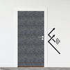 MMT ACOUSTIX® DOOR SOUNDPROOF TILES WITH DOOR SEALS | 7X3 FEET DOOR BOTH SIDE | 18 PCS, DARK GREY