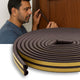 Soundproofing Rubber Seal for Doors & Windows | Self Adhesive | Brown